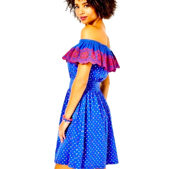 NWT KALAMA OFF THE SHOULDER DRESS - Picture 2 of 8